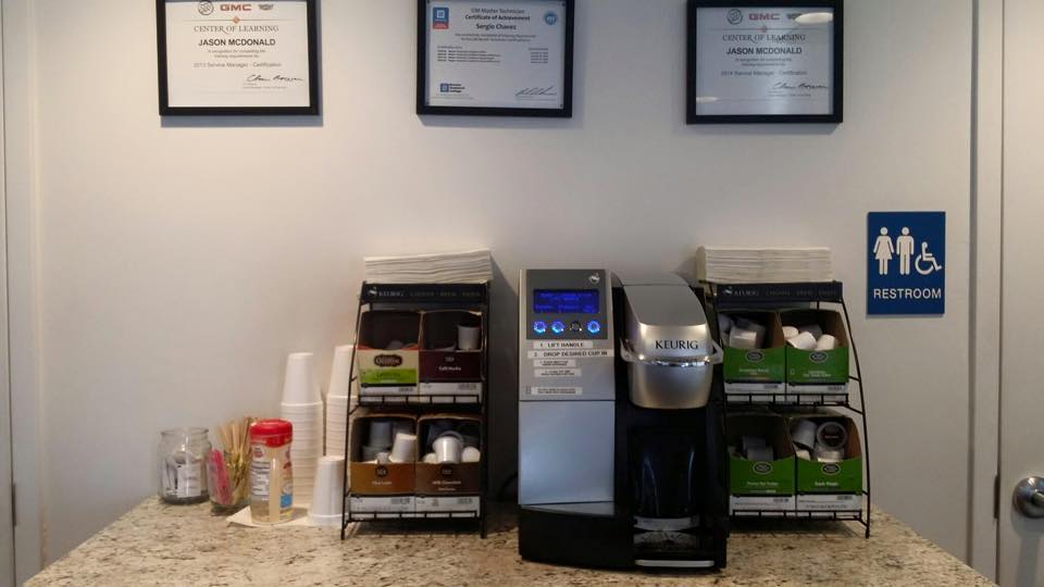 Alfred Matthews Cadillac interior amenities